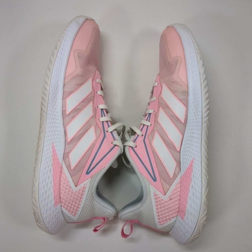 Adidas women's defiant speed, pink/ white shoes, size 10 - Picture 7 of 12